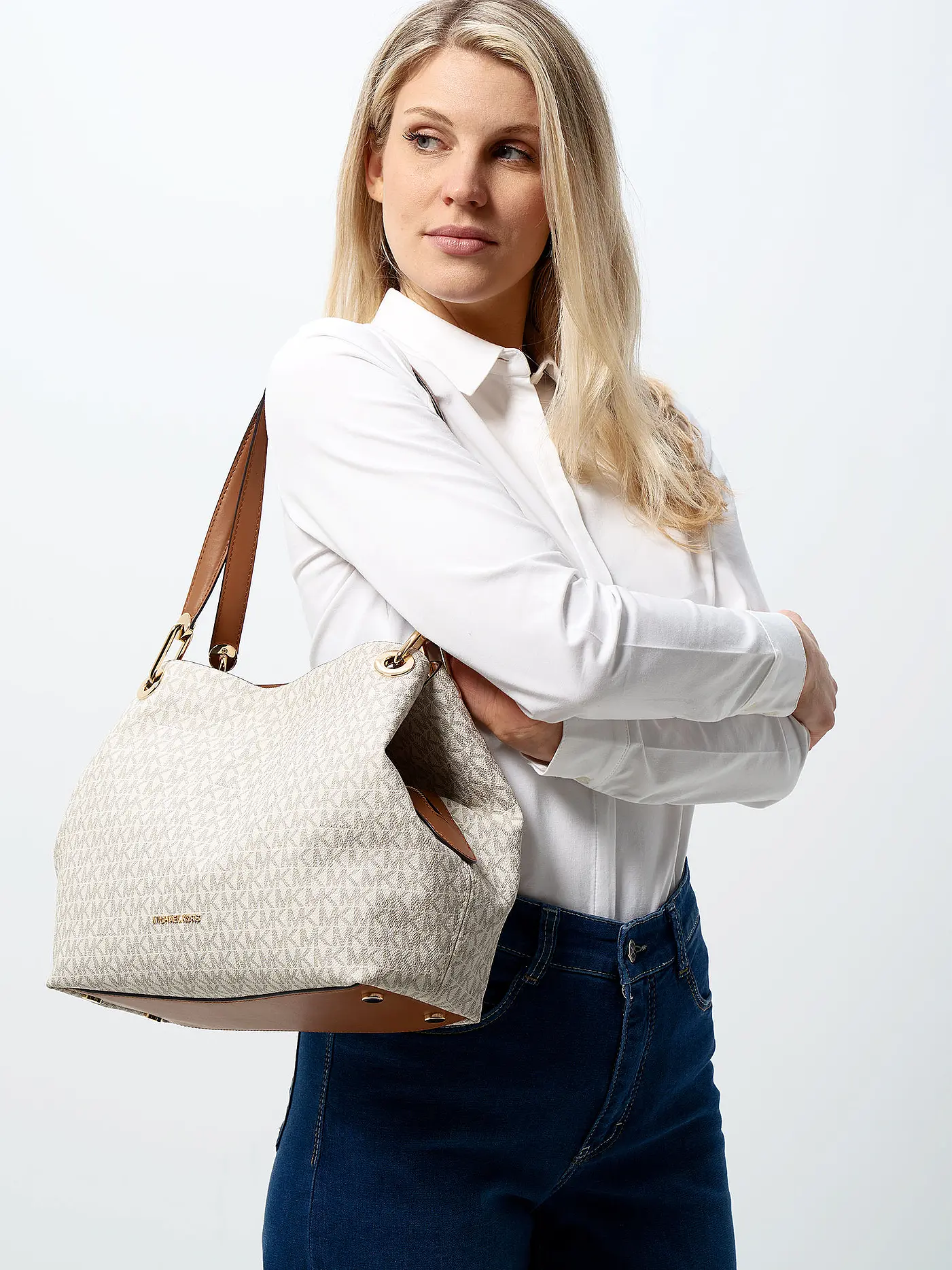 MICHAEL KORS | Tasche - Hobo Raven | beige